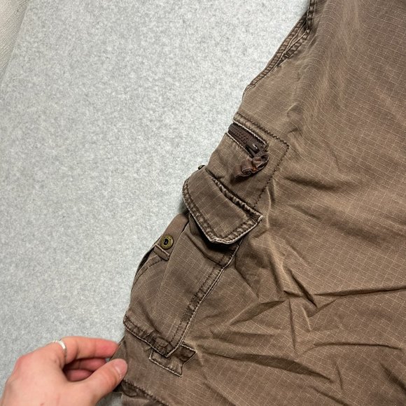 Eddie Bauer Shorts Mens 40 Brown Cargo Ripstop Outdoor Hiking 10 Inseam Pocket - Picture 7 of 10